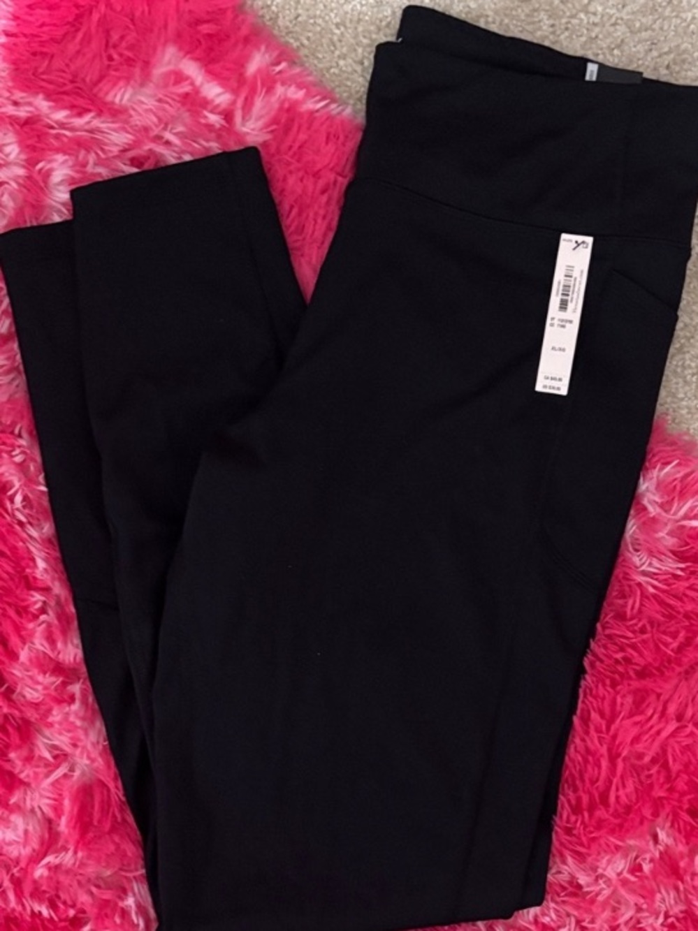 XL NEW VICTORIAS SECRER VSX Black High-Waist Leggings